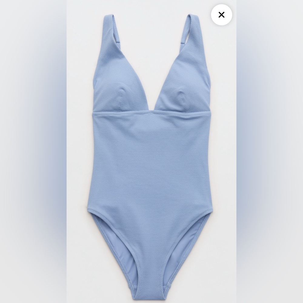 Light Blue aerie' One-Piece Swimsuit